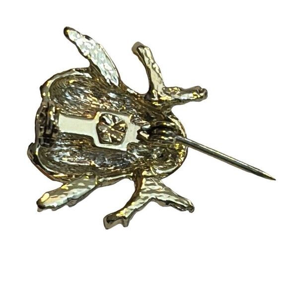 Set of Two little enamel and gold tone metal ladybug pins - Picture 7 of 12